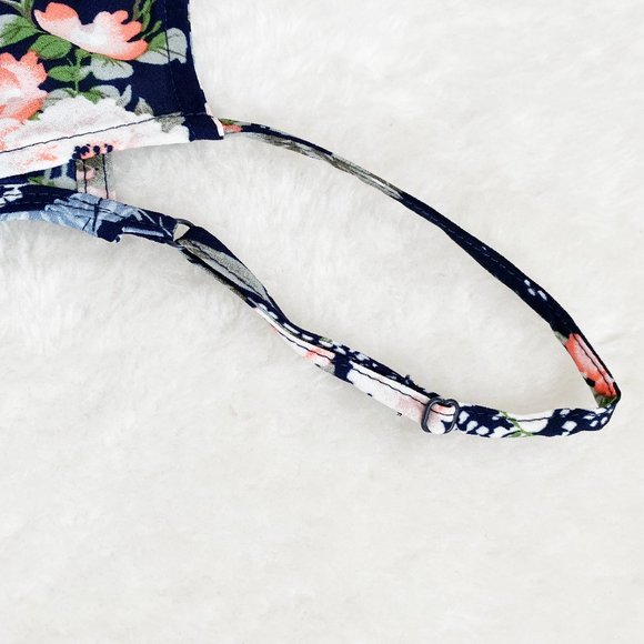 Love Fire, NWOT, Women's Floral Slip Dress, Adjustable Straps, Navy Blue, Size S - Picture 9 of 10